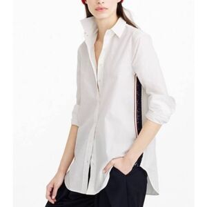 J.crew Sequin Side Strip Button Shirt S